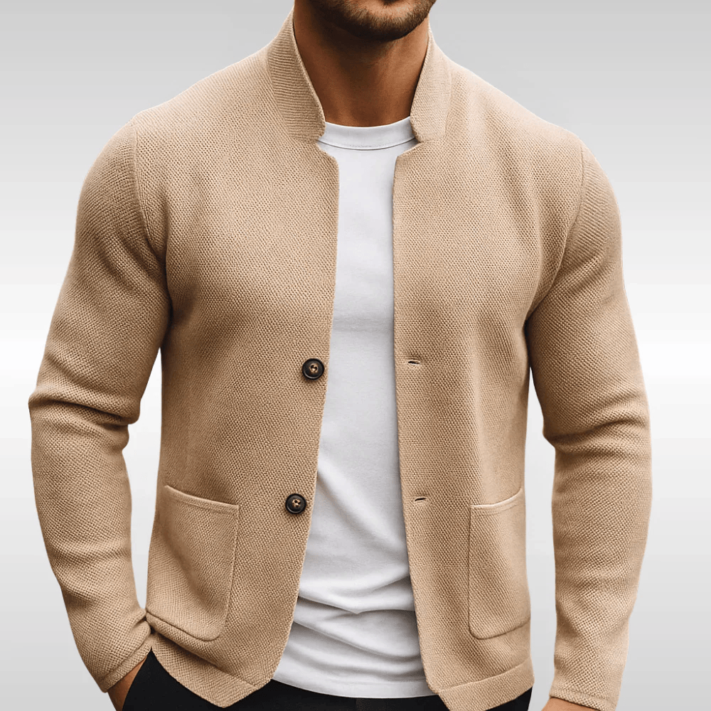 Men's Knit Texture Waistcoat Layering Smart Casual Versatile