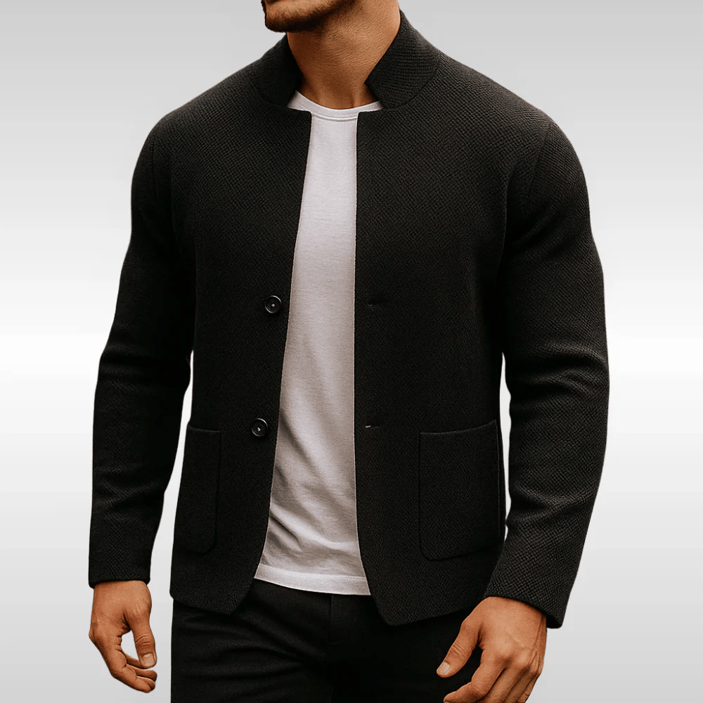 Men's Knit Texture Waistcoat Layering Smart Casual Versatile