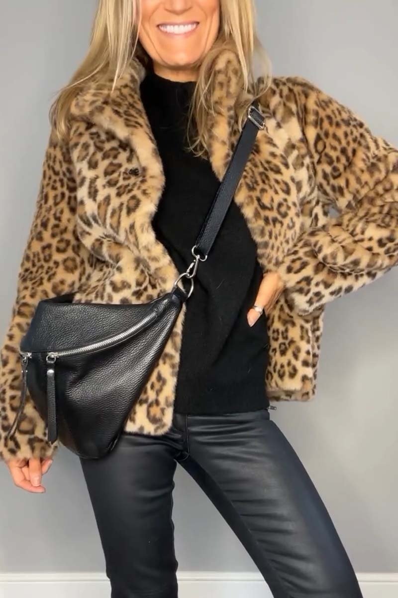 Leopard Print Winter Coat Classic Bold Statement Design