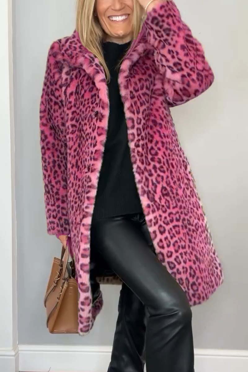 Leopard Print Winter Coat Classic Bold Statement Design