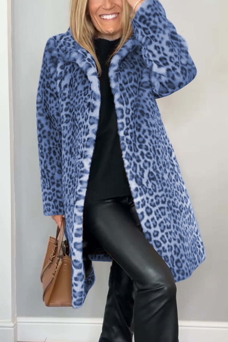Leopard Print Winter Coat Classic Bold Statement Design