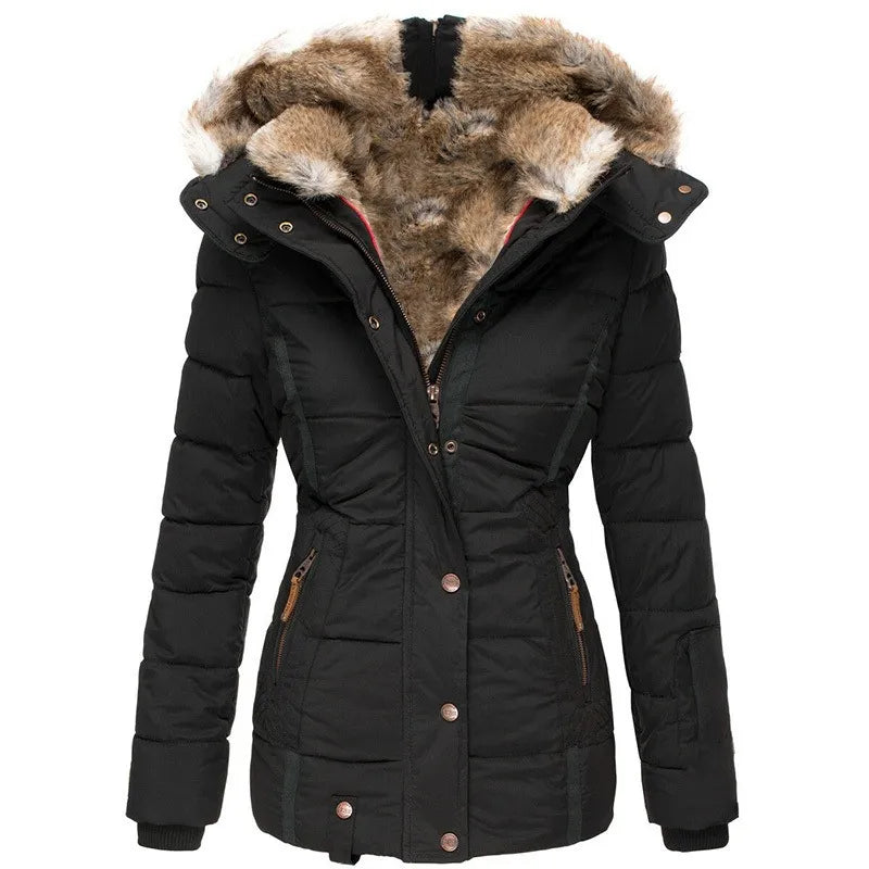 Warm Winter Jacket with Fur Lining for Women