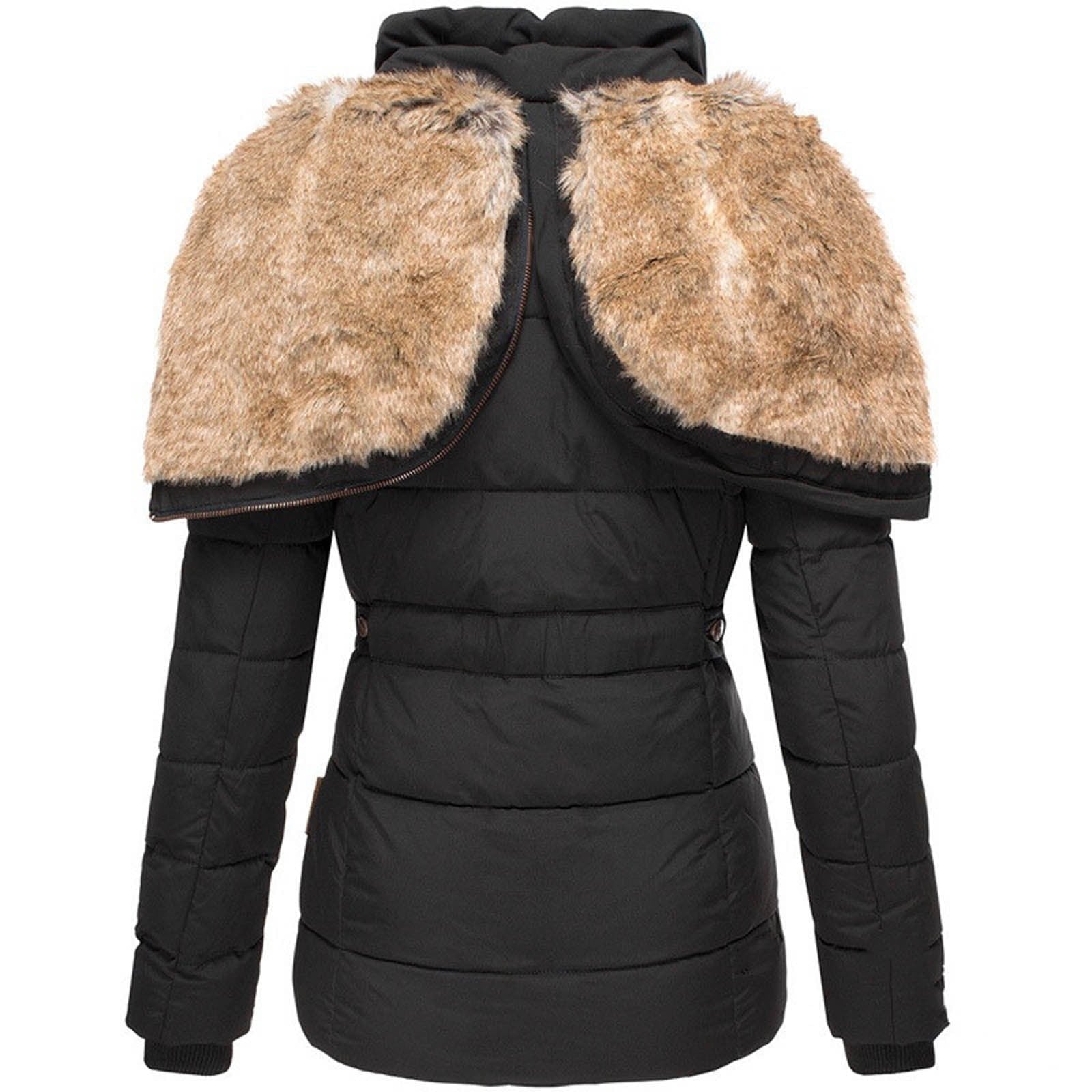 Warm Winter Jacket with Fur Lining for Women