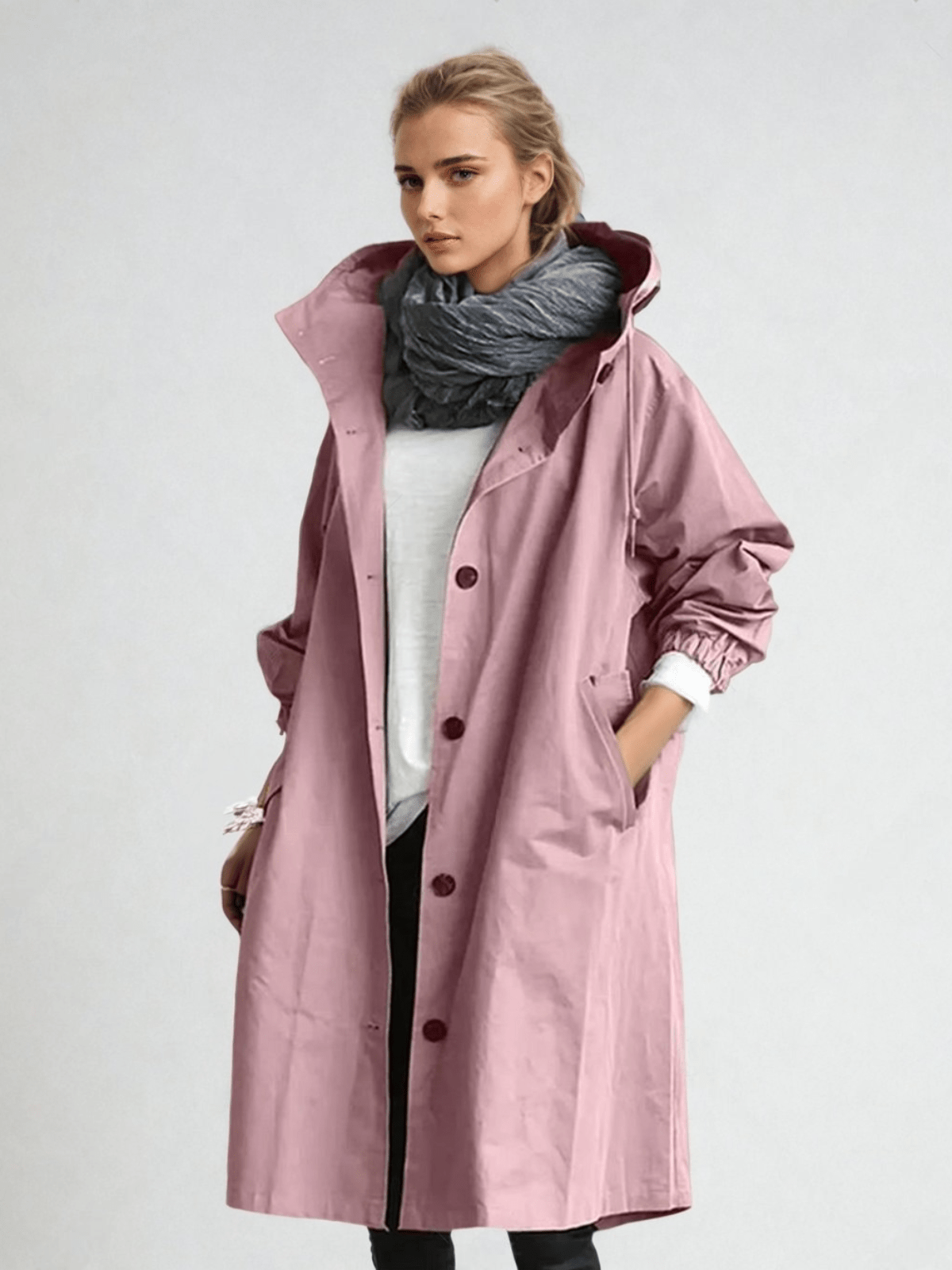 Water-repellent trench coat