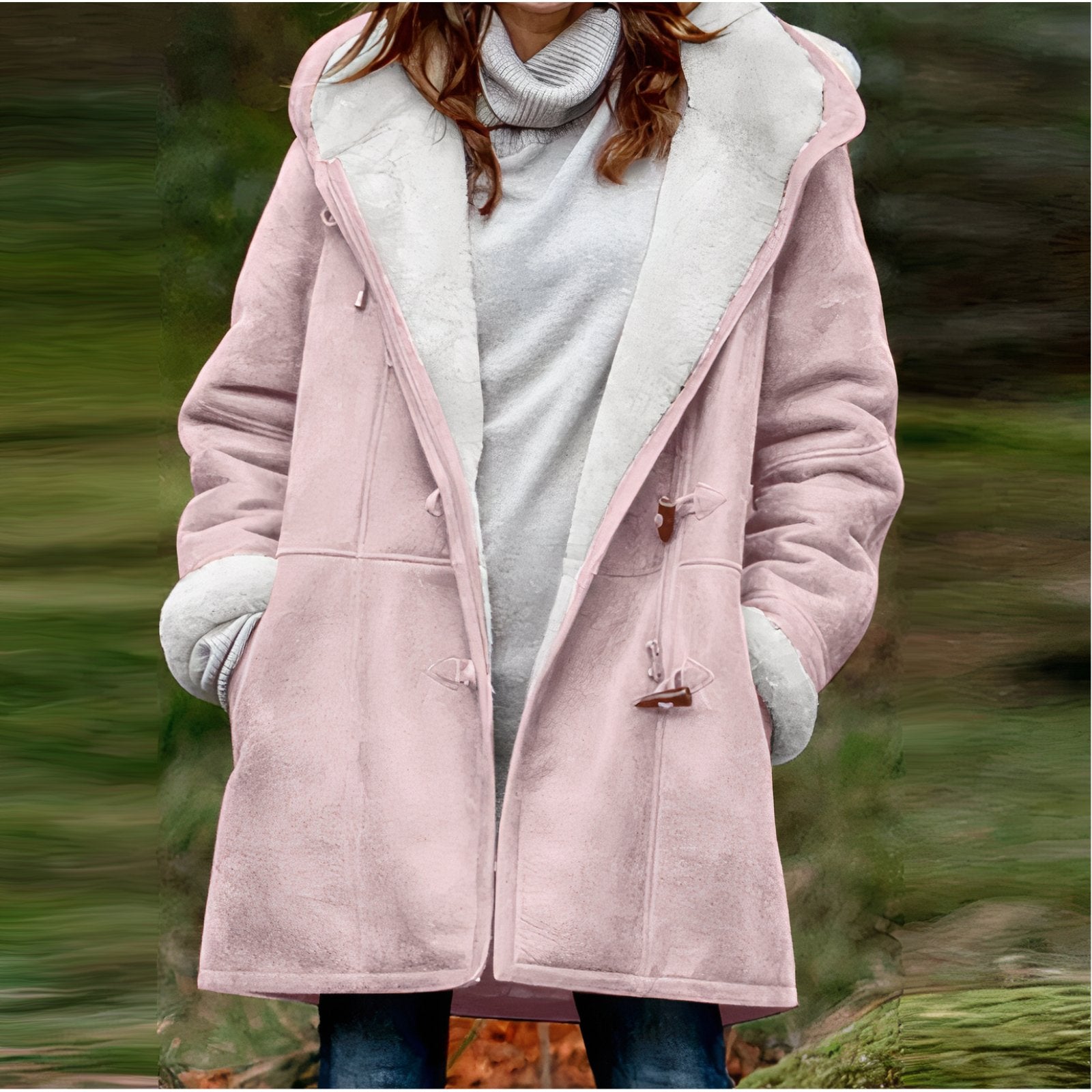 Velvet Coat Long Sleeve Soft Texture Elegant Statement