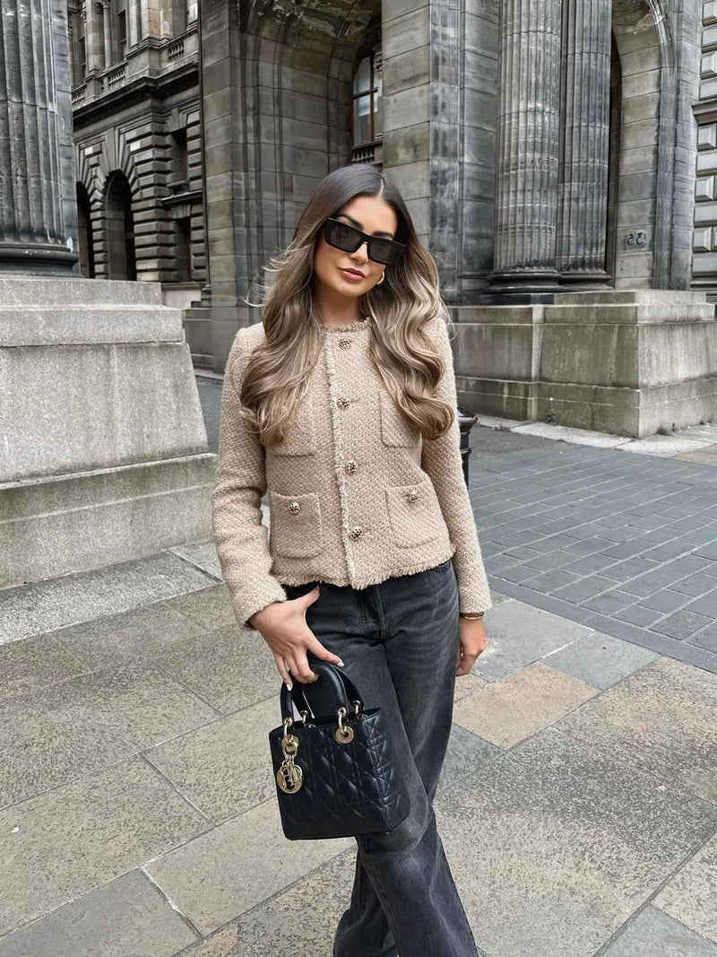 Women's Elegant Jacket Polyester Versatile Smart Casual