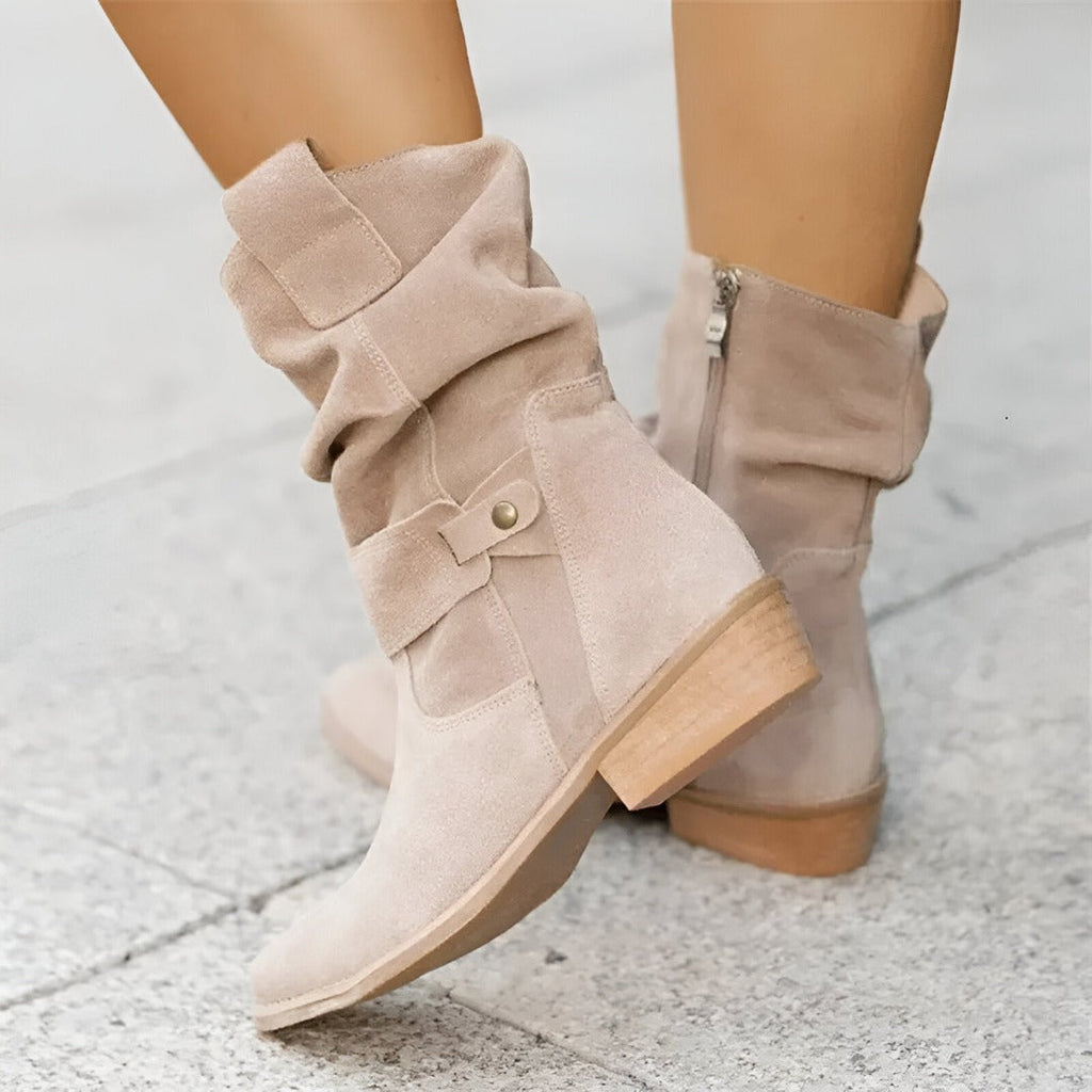 Women's Boots Faux Suede Plush Lined Soft Footbed Comfort