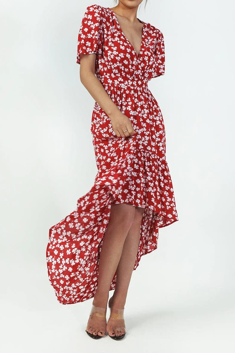 Floral Midi Dress Holiday
