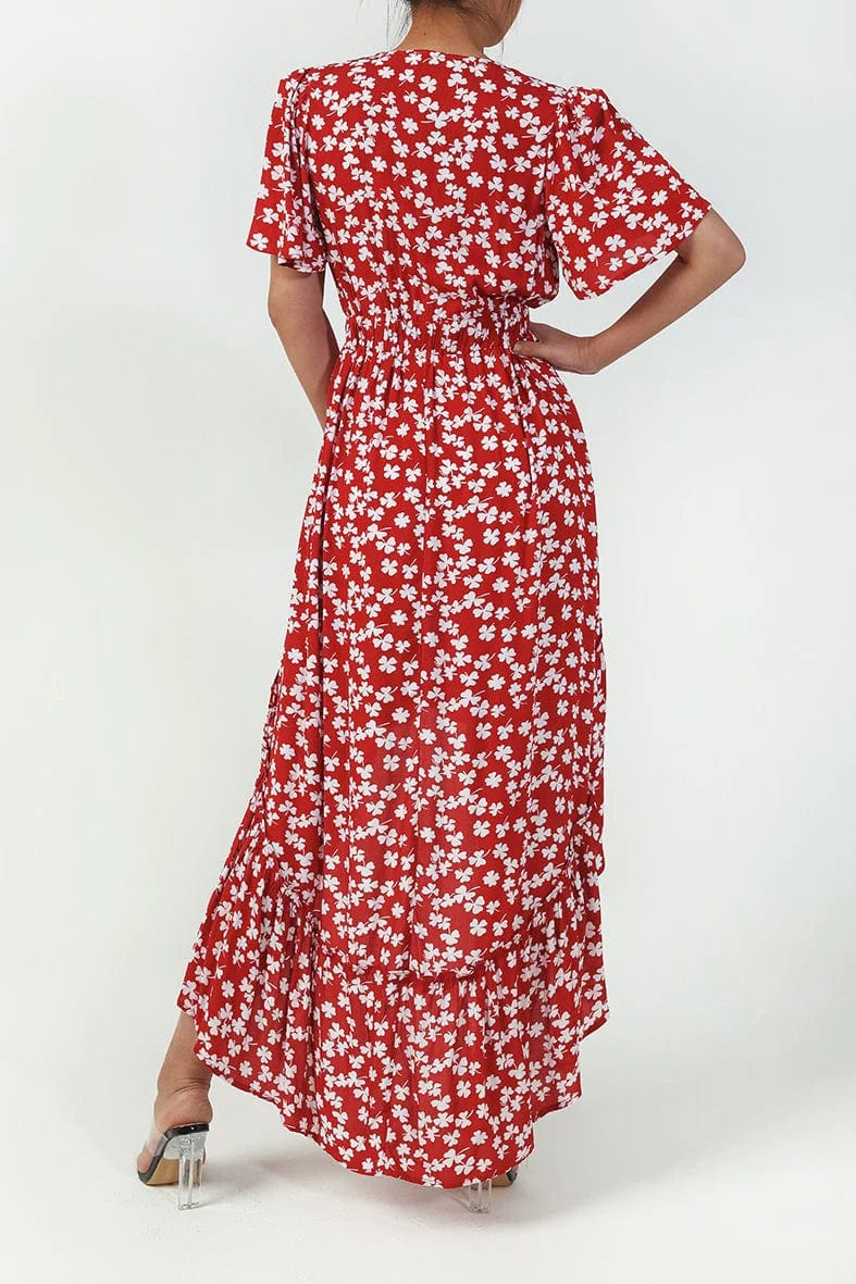 Floral Midi Dress Holiday