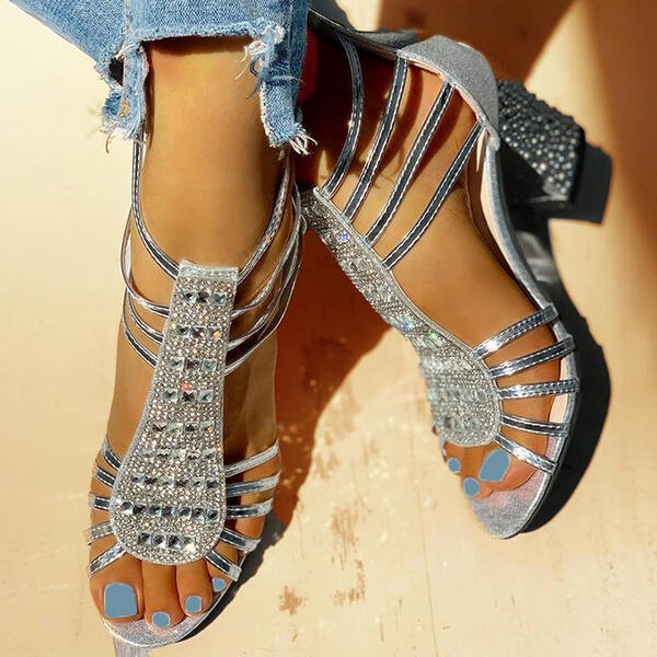 Cushioned Block Heel Sandals