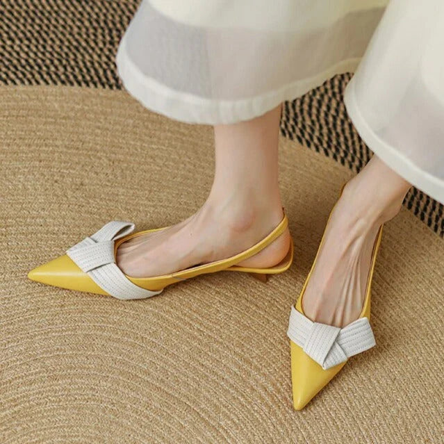 Slingback Pumps Pointed Toe Timeless Elegant Modern Twist