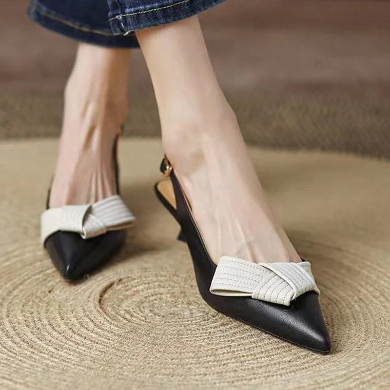Slingback Pumps Pointed Toe Timeless Elegant Modern Twist