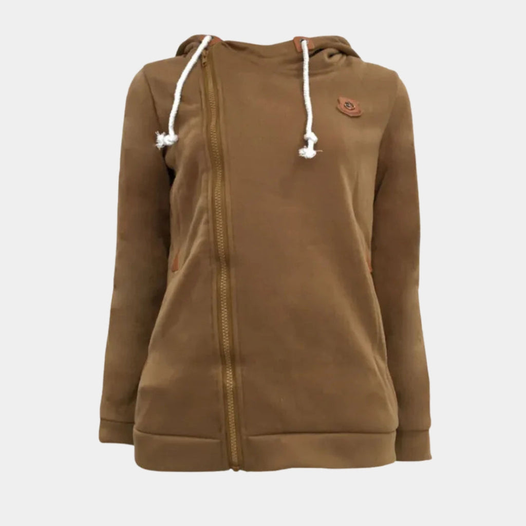 The Asymmetric Hooded Zip Jacket