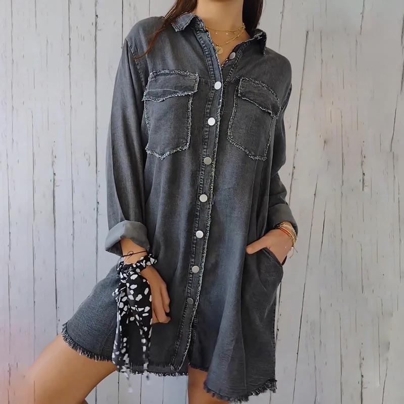 Summer Coat Button Placket Lightweight Timeless Design