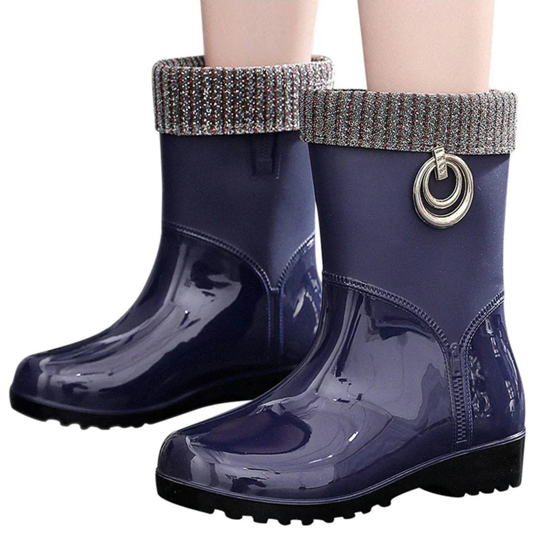 Rain Boots PVC Waterproof Anti Slip Sole Everyday Comfort