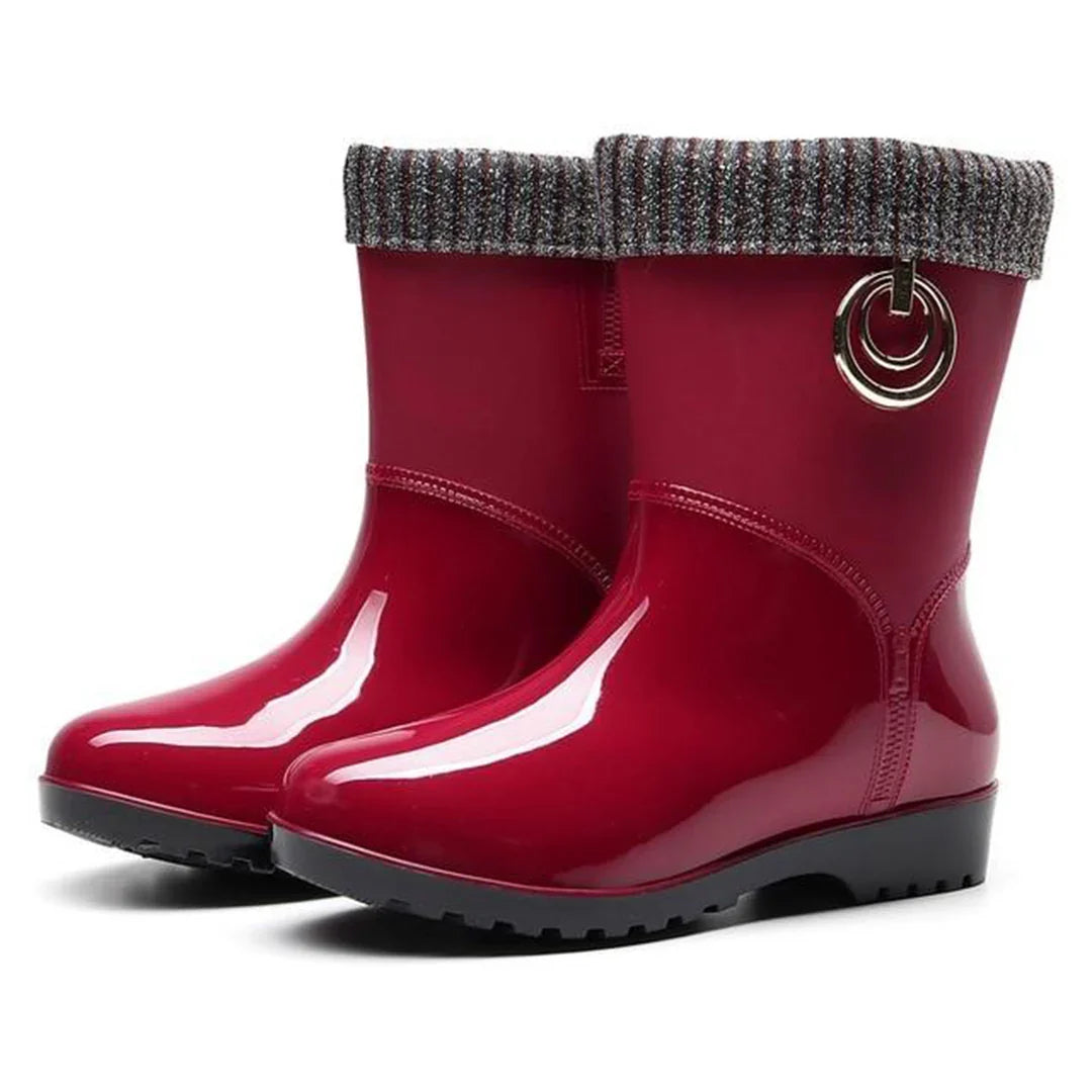 Rain Boots PVC Waterproof Anti Slip Sole Everyday Comfort