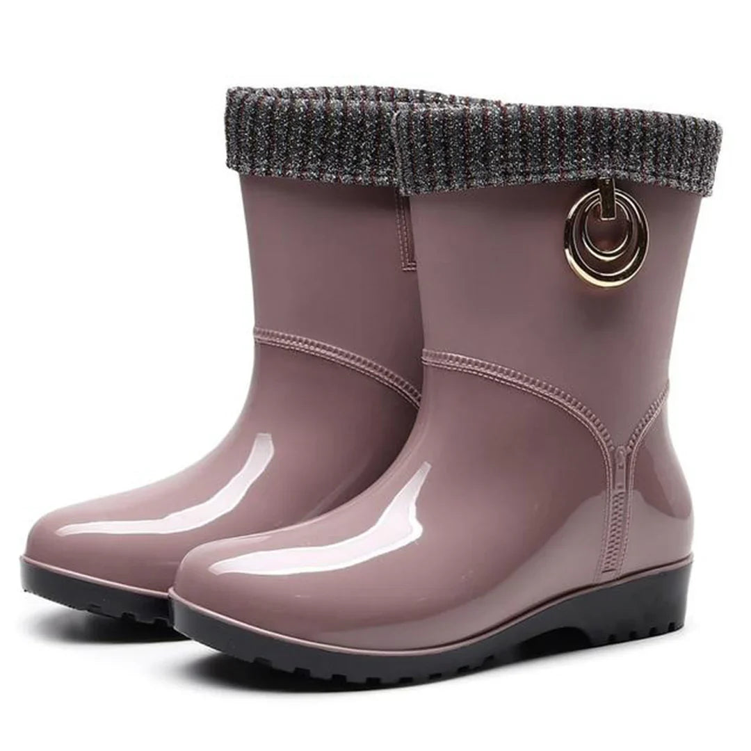Rain Boots PVC Waterproof Anti Slip Sole Everyday Comfort