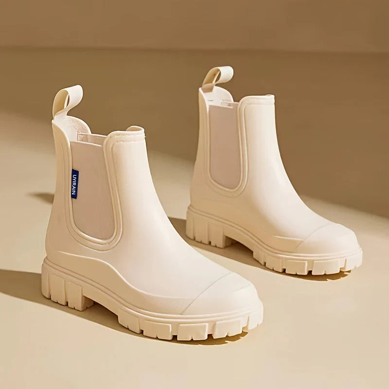 Rain Boots Anti Slip Sole Waterproof Modern Everyday