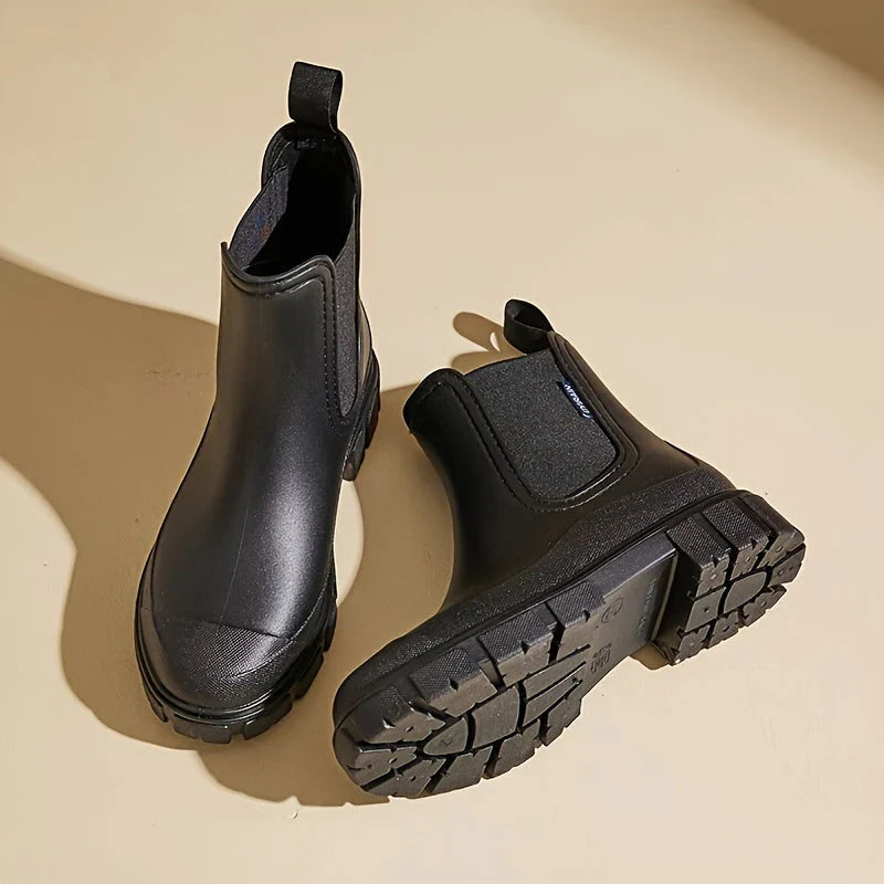 Rain Boots Anti Slip Sole Waterproof Modern Everyday