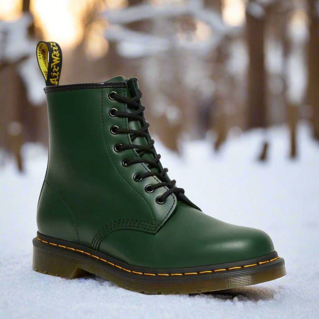Faux Leather Ankle Boots Unisex Rugged Durable Timeless