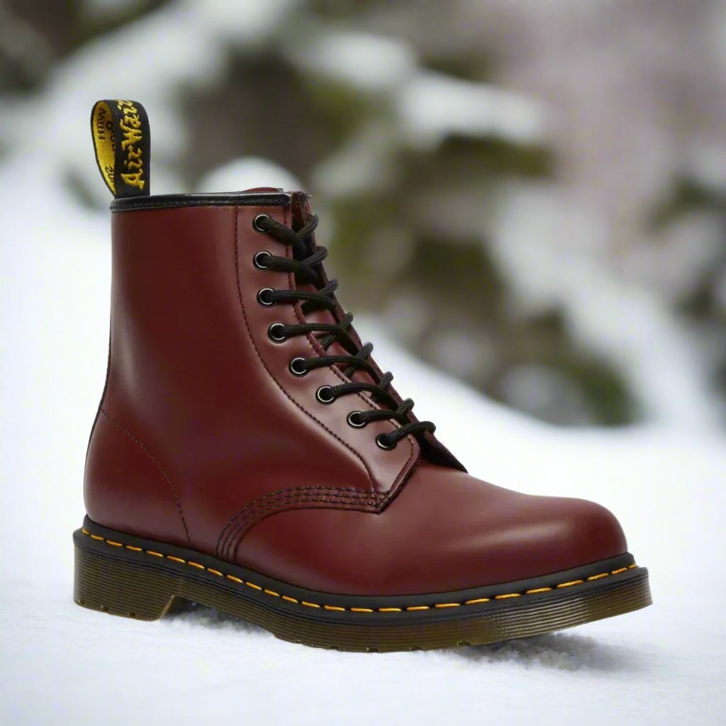 Faux Leather Ankle Boots Unisex Rugged Durable Timeless