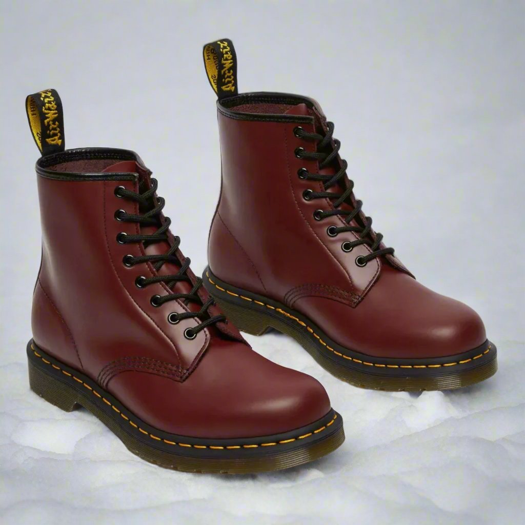 Faux Leather Ankle Boots Unisex Rugged Durable Timeless