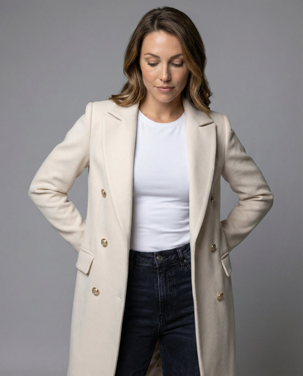 Women's Double-Breasted with Winter Sleeves