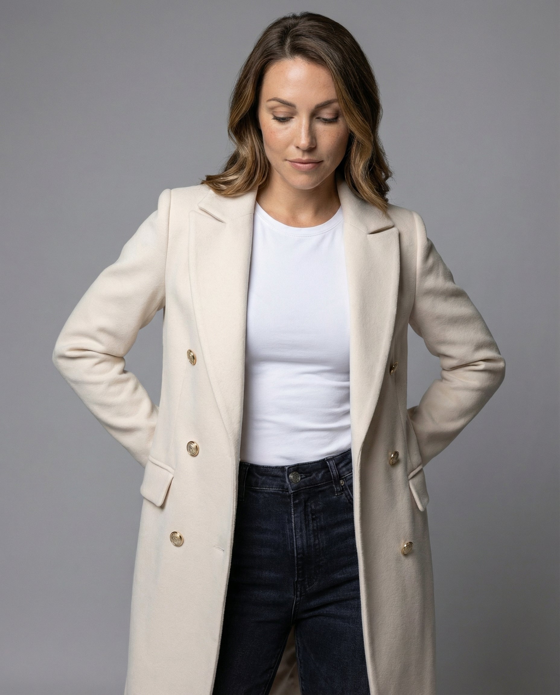 Women's Double-Breasted with Winter Sleeves