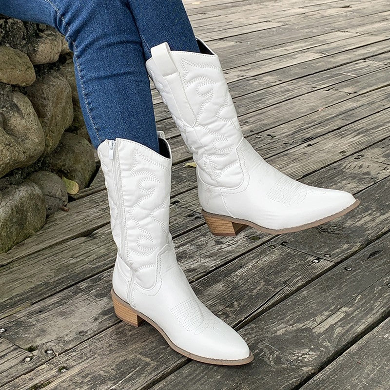 Metallic Cowboy Boots Western Statement Comfortable Fit