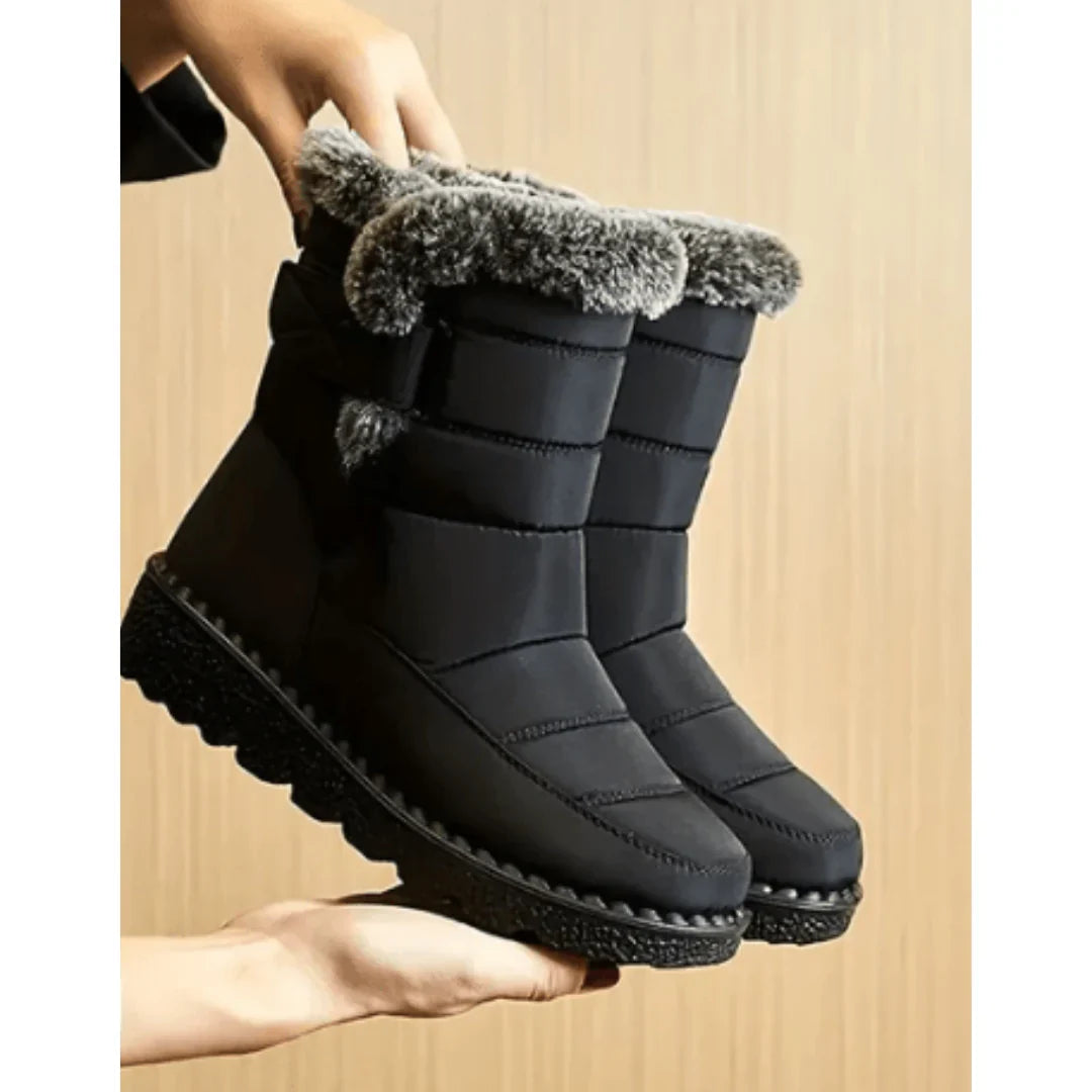 Waterproof Winter Boots Lined Warm Elegant Cold Season