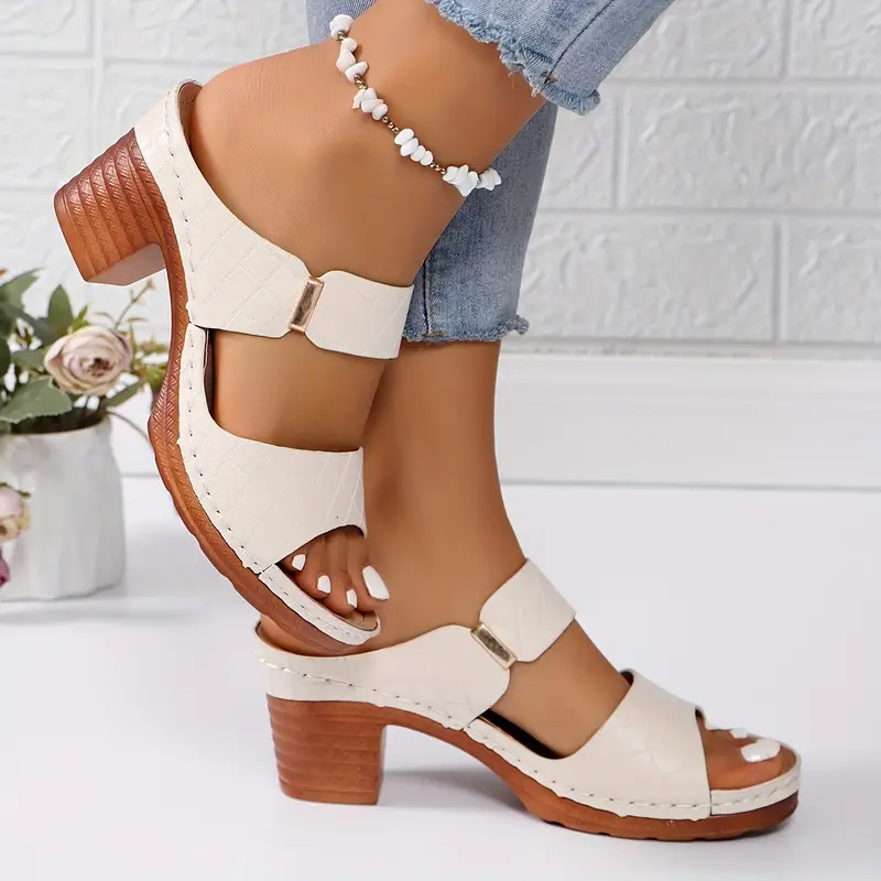 Orthopedic Block Heel Sandals