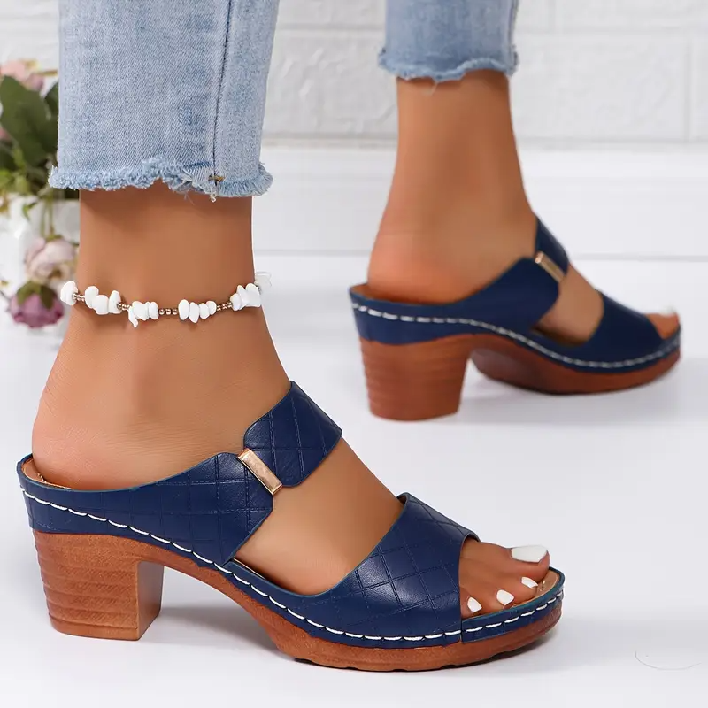 Orthopedic Block Heel Sandals