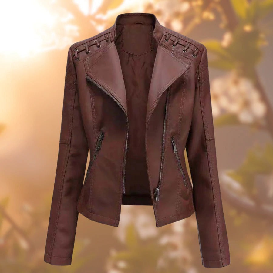 Women's Leather Jacket - Stylish & Durable