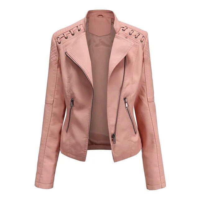 Women's Leather Jacket - Stylish & Durable