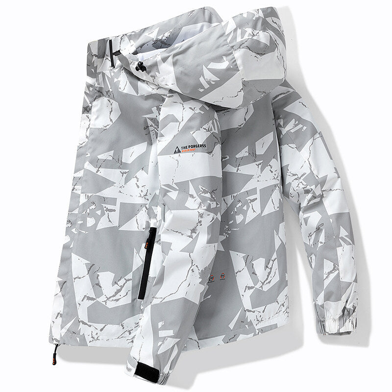 Men's Ski Jacket Hooded Sporty Design Winter Outerwear
