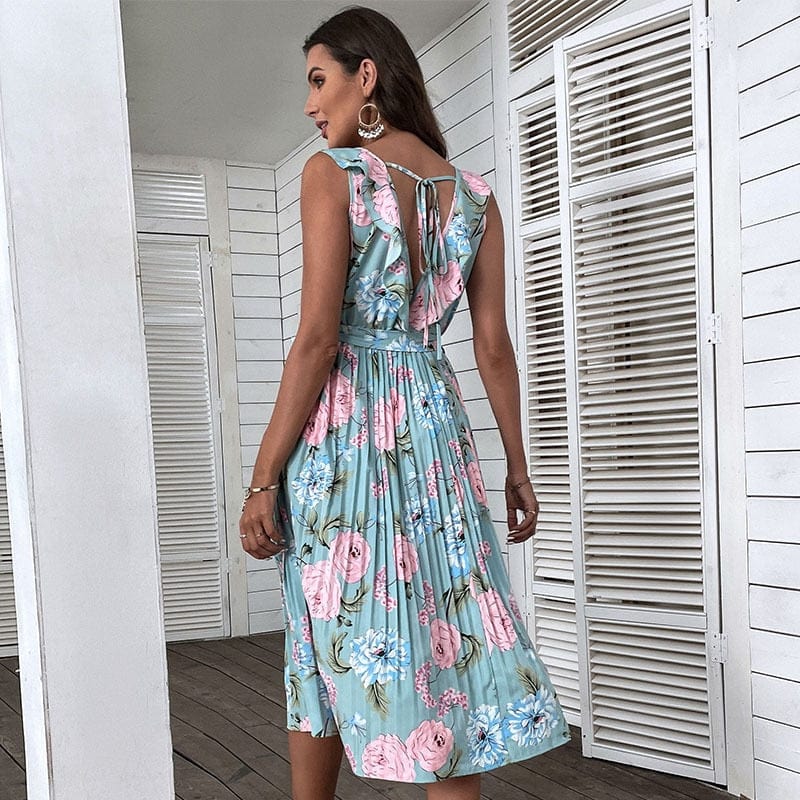 Vintage Floral Dress Summer