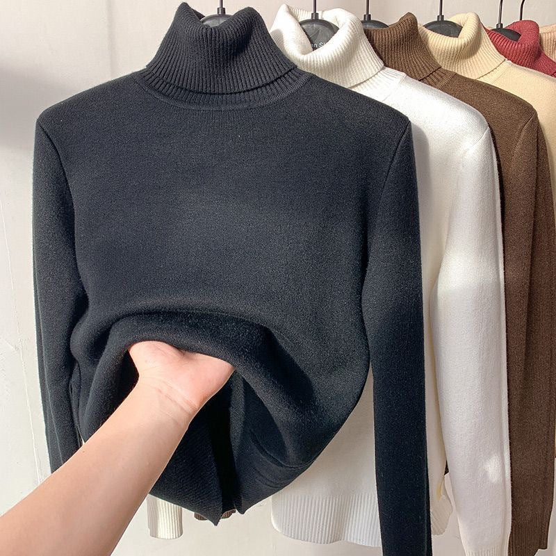 The Stretch Fine Knit Roll Neck